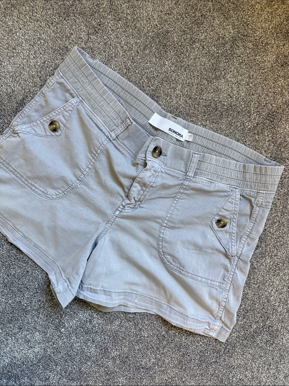 Sonoma Light Gray Casual Women's Shorts